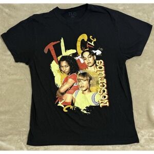 VINTAGE TLC I DONT WANT NO‎ SCRUB SHIRT Large WOMEN Y2K 90's